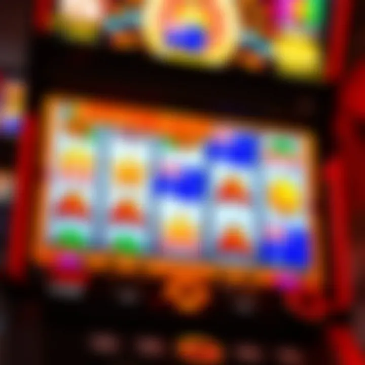 Colorful digital slot machine reels with Australian-themed symbols and icons