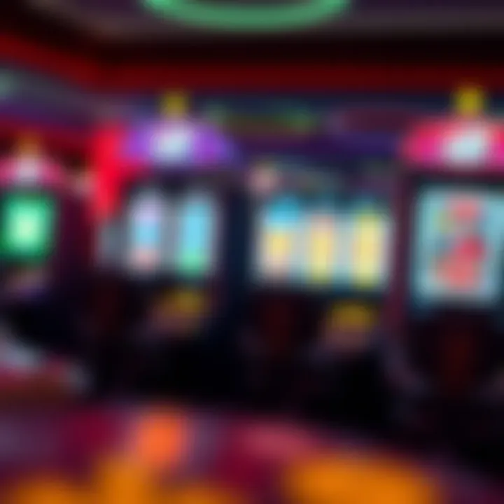 Colorful online pokies interface showcasing various game features and symbols