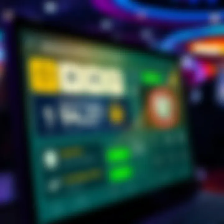 Illustration of a secure online casino platform interface with responsible gambling tools and verification icons