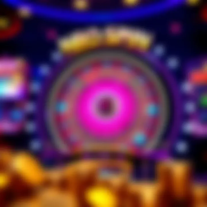 Bonus round feature showcasing spinning wheel with prizes and multipliers