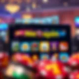 User interface showcasing Neospin Casino's game selection with vibrant icons and engaging graphics