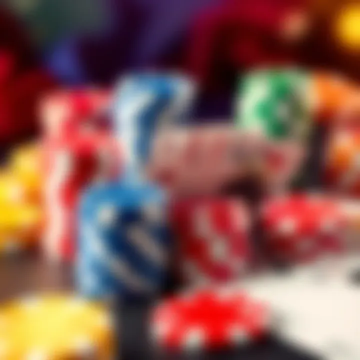 Colorful casino chips and poker cards illustrating Neospin bonus opportunities