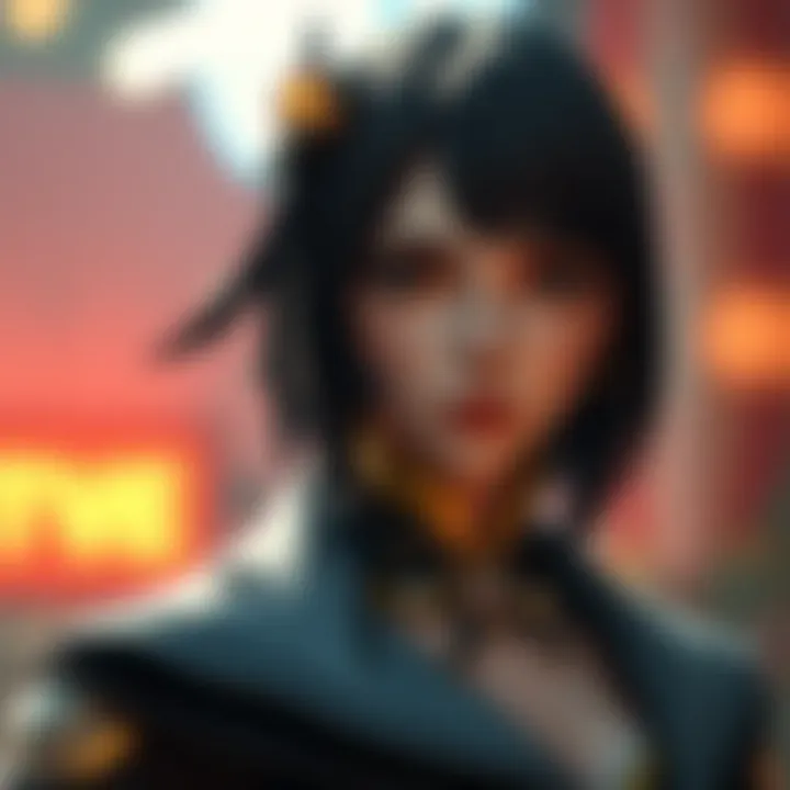 Neo Character Spotlight from the RWBY Spin-Off Portrait of Neo character showcasing her distinctive outfit and expression from the RWBY spin-off