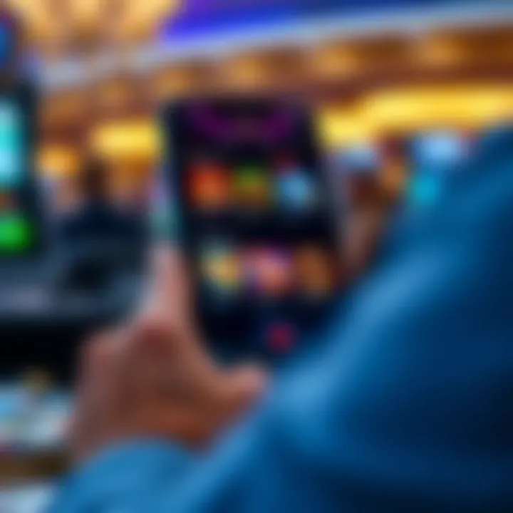 Neospin Casino App: Core Features and Navigation Overview User engaging with Neospin Casino app interface showing game options and navigation menu