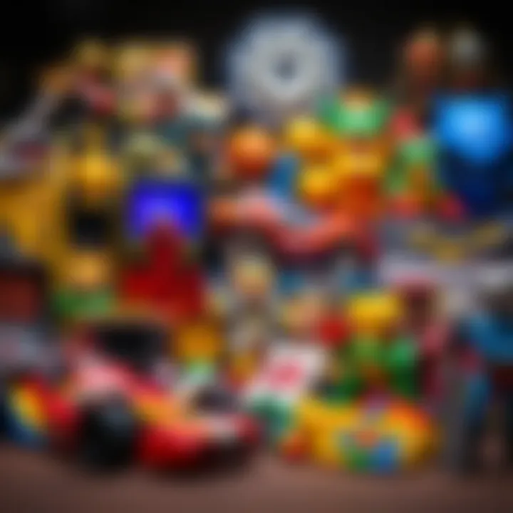 Colorful collection of Spin Master toys showcasing diverse products