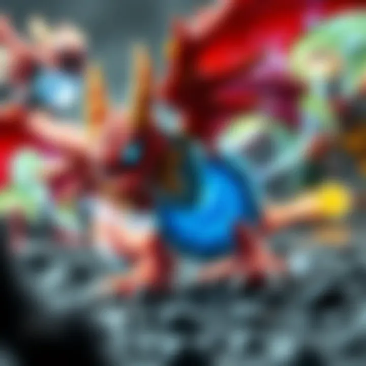 Strategic gameplay scene featuring Neo Dragonoid Spin in action with Bakugan battle elements