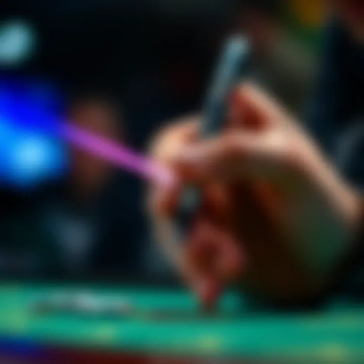 Detailed view of a pen executing a Neo Sonic trick with clear finger positioning