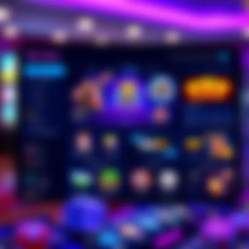 User interface showcasing the main dashboard of Neo Spin app with clear navigation and vibrant icons