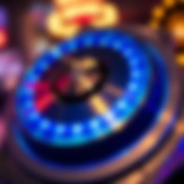 Close-up view of a sleek, modern spinning device with glowing blue lights