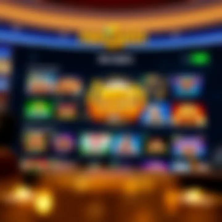 Interface displaying a variety of online casino games available on Neo Spin platform