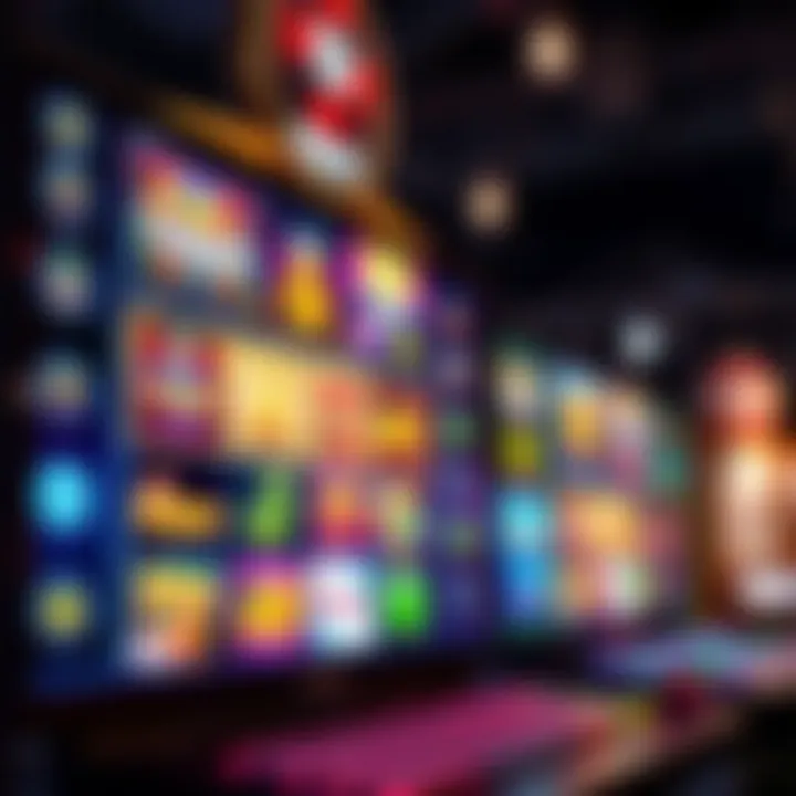 Colorful Neospin pokies interface showcasing vibrant game icons on a digital platform