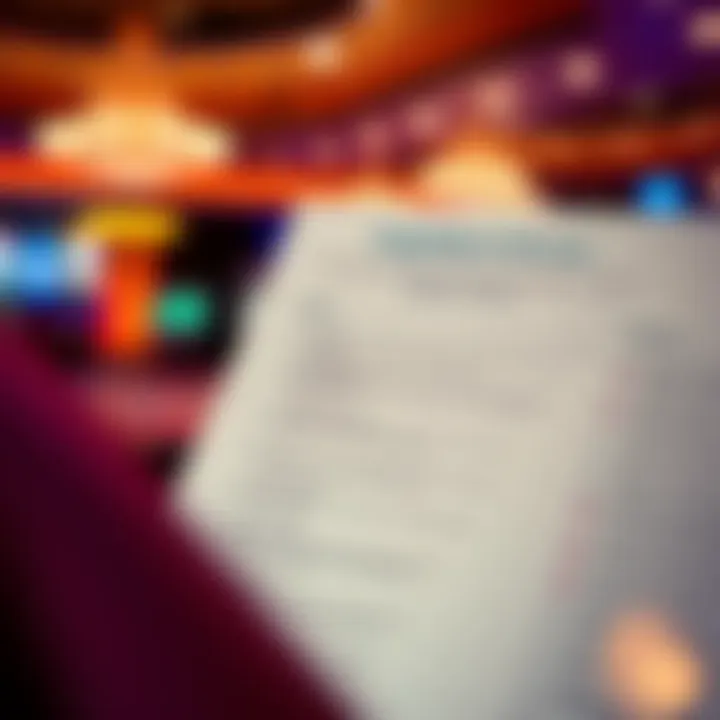 Visual representation of a checklist showing eligibility criteria and terms for using Neospin bonuses