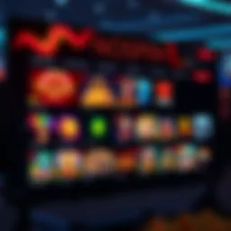 Online casino interface showing a variety of slot games and live dealer options