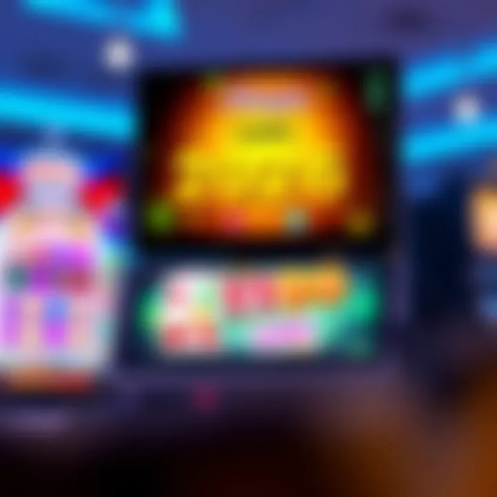 Digital illustration showing a casino bonus code being activated on a vibrant computer screen with slot machine symbols