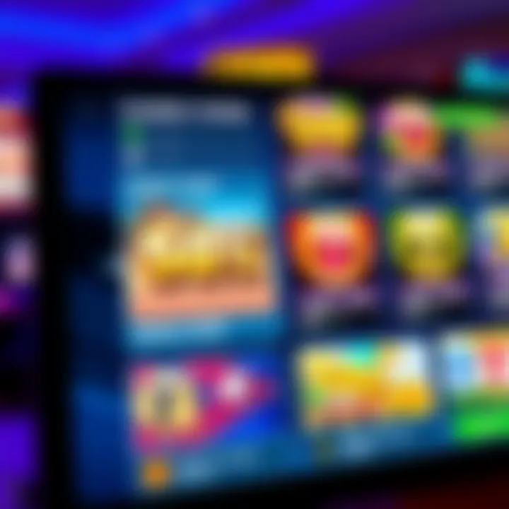 Illustration showing a digital casino interface with bonus codes and free spins highlighted