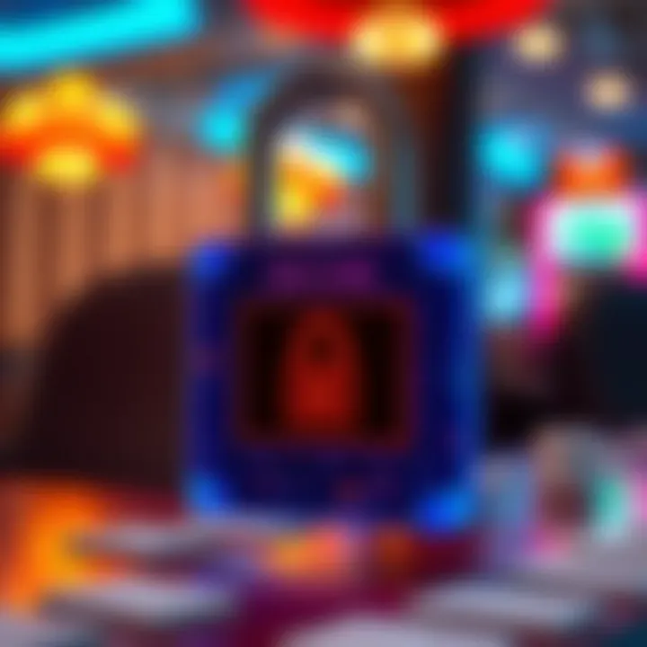 Secure Transactions at Neospin Casino Digital padlock symbolizing secure online casino transactions