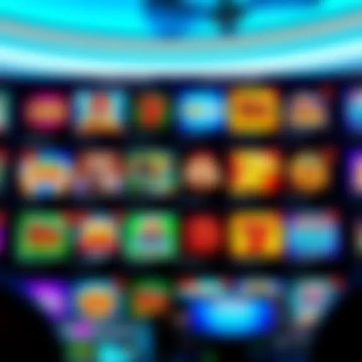 User interface showcasing the variety of games available on the Neospin platform