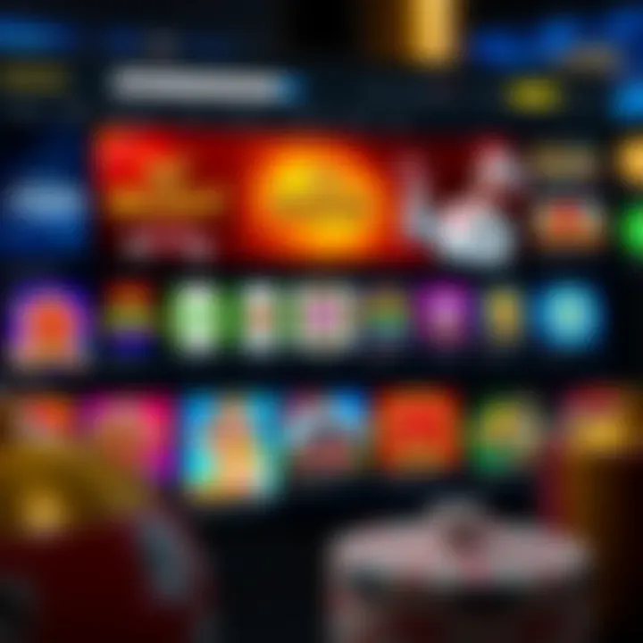 Online casino website interface showing diverse game selection and user-friendly navigation