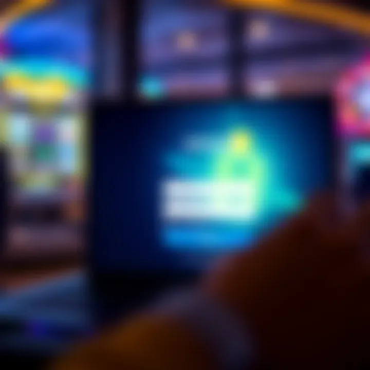 User interface displaying Neospin login screen with fields for username and password