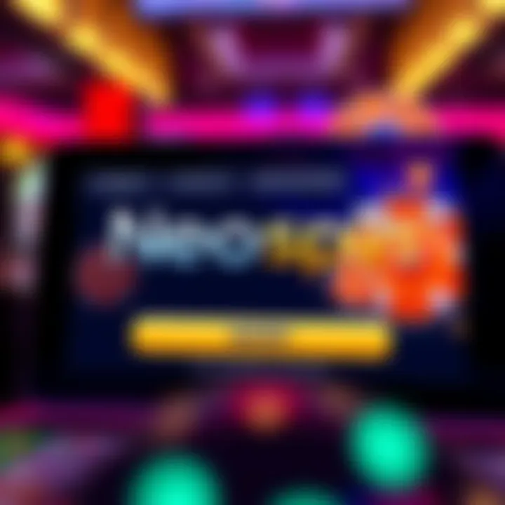 Illustration of digital casino interface showing bonus code input for Neospin