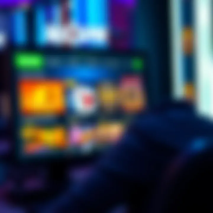 Neospin online casino interface showcasing bonus options and features