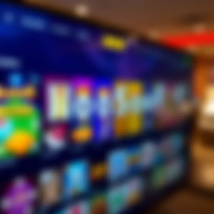 Colorful online casino game icons displayed on a digital interface