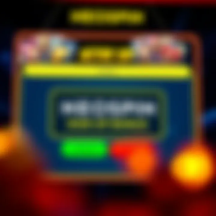 Illustration showing a digital casino interface highlighting a bonus activation button