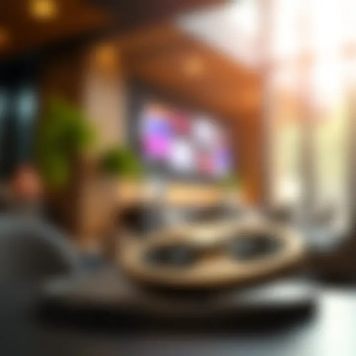 Neospin spinner resting on a surface highlighting its compact size and smooth finish with a blurred modern background