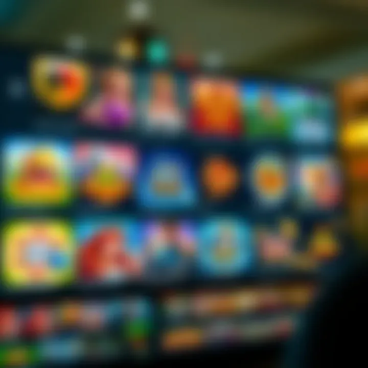 Interface displaying a variety of casino games available on Neospins platform