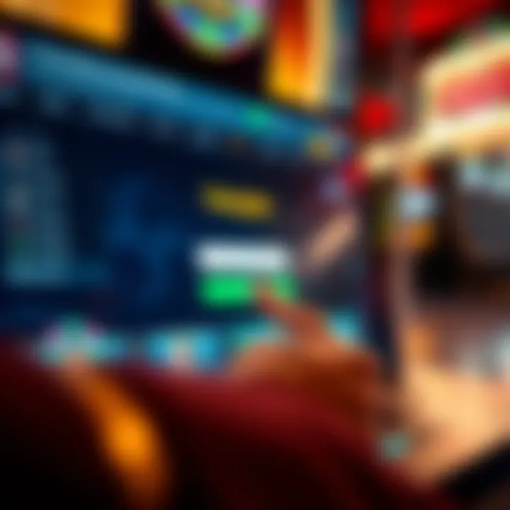 User entering login credentials on Neospins platform