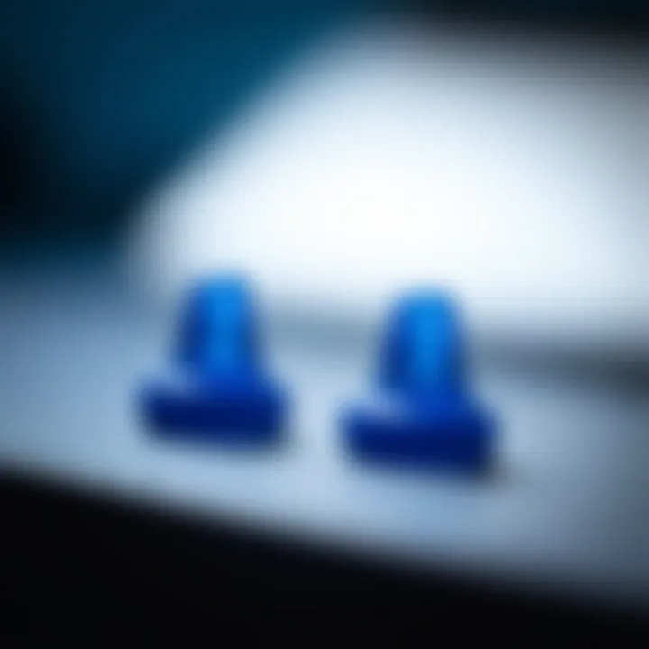 Close-up of SpinFit Neo ear tips highlighting their soft flexible design for improved comfort and sound isolation