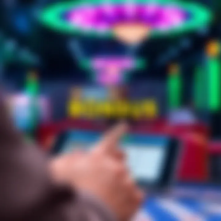 Illustration of a player using a digital device to enter a bonus code and unlock rewards