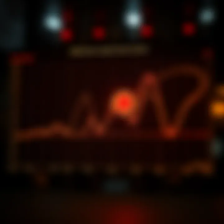 Graph showing experimental data on particle behavior influenced by neospin down in nuclear interactions