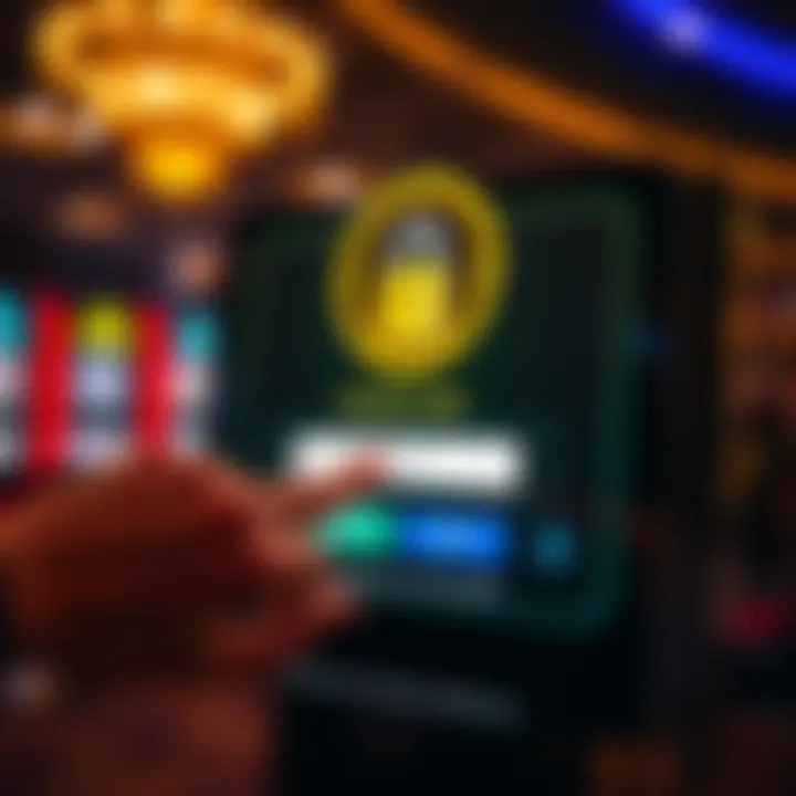 User entering credentials on a secure Neospin 7 login interface