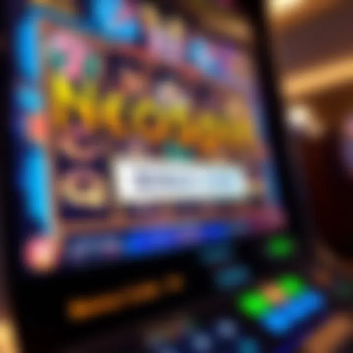 Illustration of a digital slot machine screen displaying a bonus code entry field