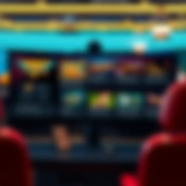 Interface showing key gameplay features and options of Neospins 4 platform